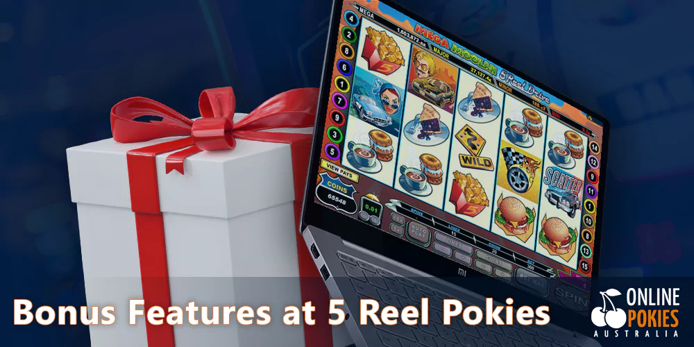 Bonuses at 5 reel pokies for Australian players