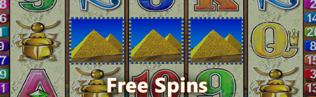 Get free spins at Queen of the Nile Pokie