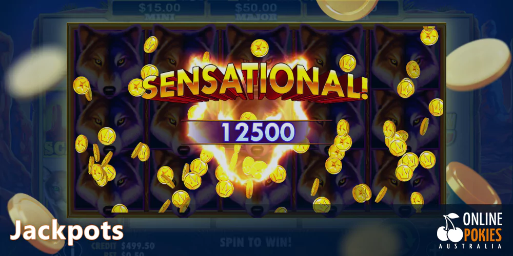 Get Jackpot up to AU$100,000 million at Wolf Treasure Pokie