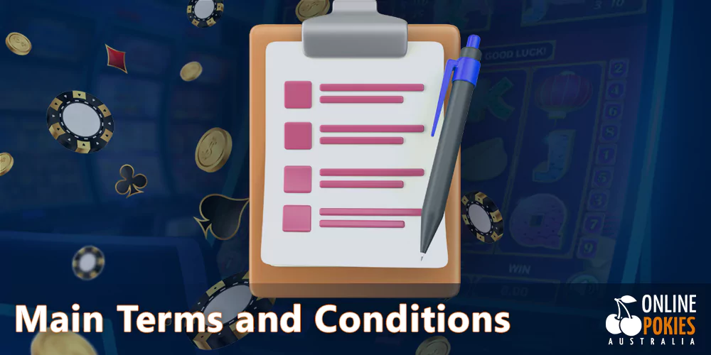 Main Terms and Conditions at Pokies.eu.com