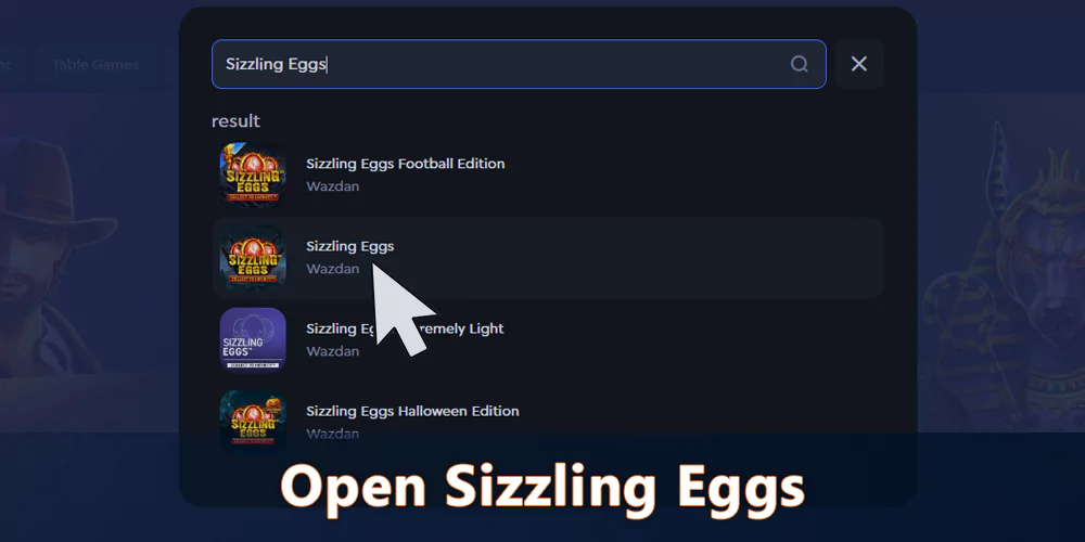 Open the Sizzling Eggs Pokie